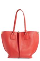 Chloe Vick Leather Tote - Red