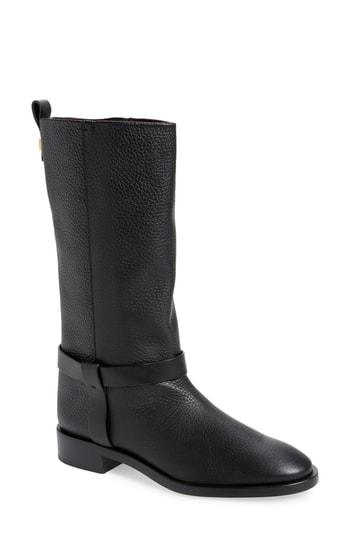 Women's Stuart Weitzman Casey Harness Boot M - Black