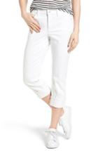 Women's Nydj Dayla Colored Wide Cuff Capri Jeans - White