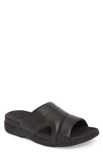 Men's Fitflop Freeway Pool Slide M - Black