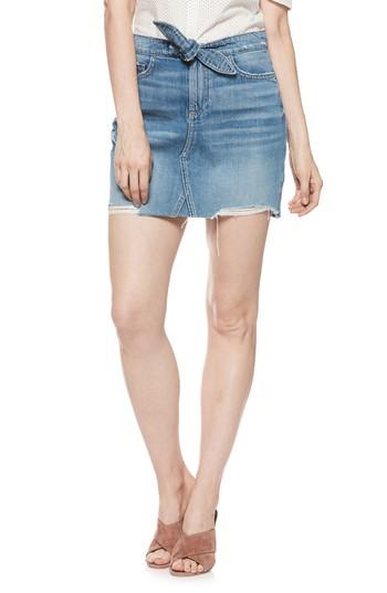 Women's Paige Alethea High Waist Denim Skirt - Blue