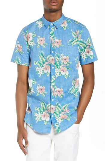 Men's The Rail Reverse Printed Shirt - Blue