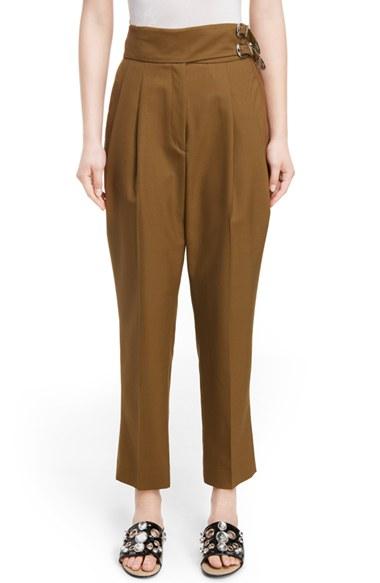 Women's Toga Pleated Front Ankle Pants