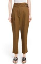 Women's Toga Pleated Front Ankle Pants