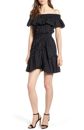 Women's Misa Los Angeles Lavie Off The Shoulder Dress - Black