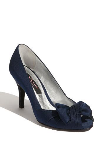 Women's Nina 'forbes' Peep Toe Pump M - Blue