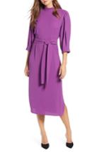 Women's Halogen Tie Waist Dress - Purple