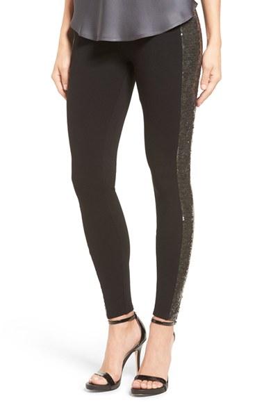 Women's Nordstrom Sequin Sides Leggings