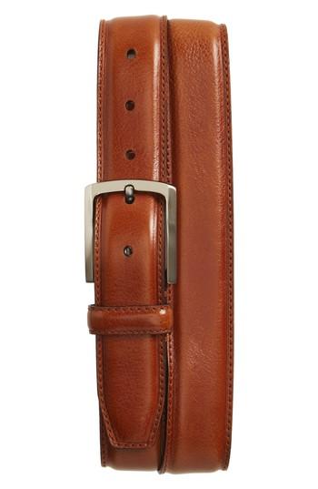 Men's Trafalgar Corso Leather Belt - Tan