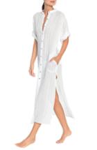 Women's Robin Piccone Michelle Mandarin Collar Caftan - White