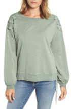 Women's Billy T Lace-up Sweatshirt - Green