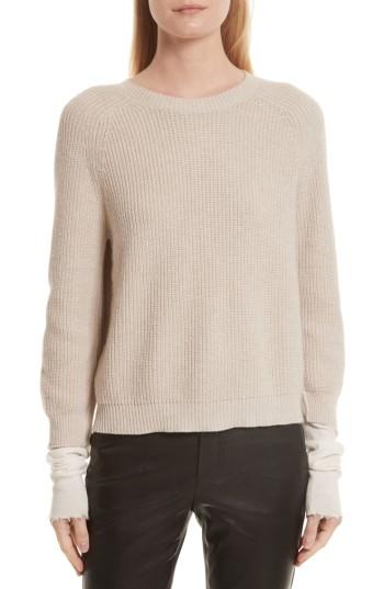 Women's Helmut Lang Layered Rib Pullover