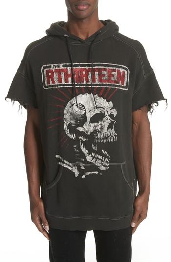 Men's R13 Cutoff Hoodie - Black