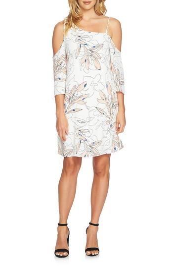 Women's 1.state Cold Shoulder Shift Dress - Ivory