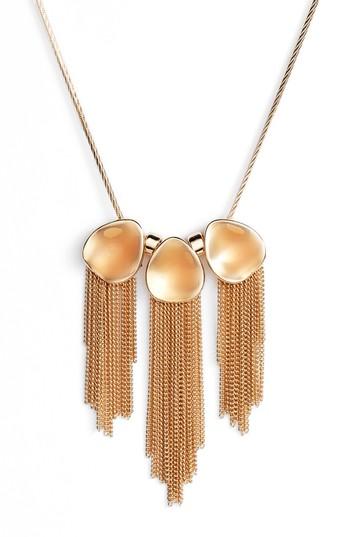 Women's Halogen Painted Petal Fringe Necklace
