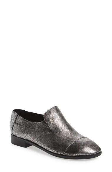 Women's Jeffrey Campbell 'bryant' Cap Toe Loafer M - Metallic