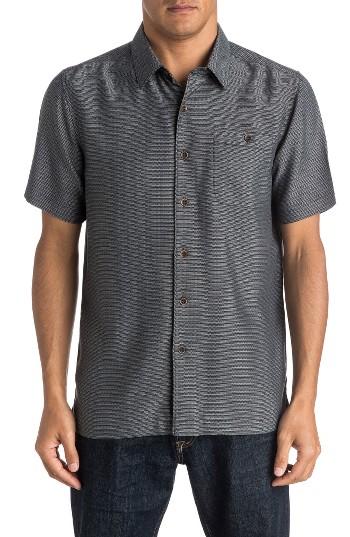 Men's Quiksilver Waterman Collection Marlin Textured Shirt - Black