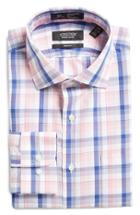 Men's Nordstrom Men's Shop Smartcare(tm) Trim Fit Plaid Dress Shirt 32/33 - Pink