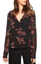 Women's Bardot Mira Wrap Top - Black