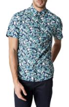 Men's 7 Diamonds Concrete Jungle Trim Fit Sport Shirt - Blue