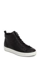 Women's Ecco Soft 8 High Top Sneaker -5.5us / 36eu - Black