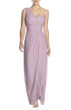 Women's Dessy Collection One-shoulder Draped Chiffon Gown