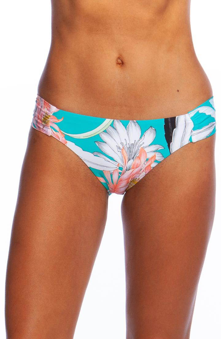 Women's Trina Turk Shirred Side Hipster Bikini Bottoms