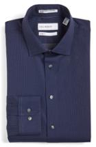 Men's Calibrate Trim Fit Non-iron Microdot Dress Shirt .5 - 32/33 - Blue