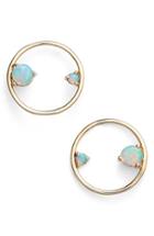 Women's Wwake Opal Circle Earrings