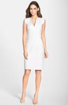 Women's French Connection 'lolo' Stretch Sheath Dress - White