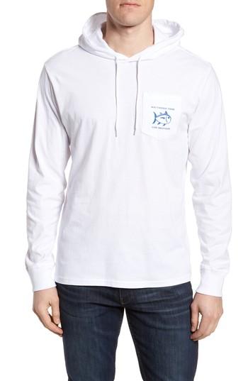 Men's Southern Tide Diamond Logo Hoodie - White