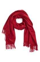 Women's Nordstrom Collection Oversize Cashmere Wrap, Size - Red