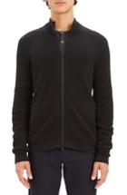 Men's Theory Udeval Breach Regular Fit Zip Sweater - Black