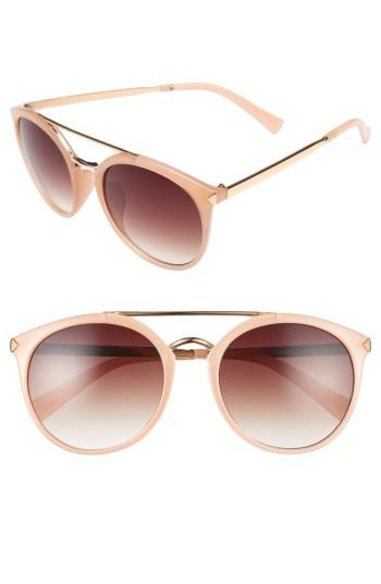 Women's Bp. 55mm Mirrored Sunglasses - Nude/ Gold