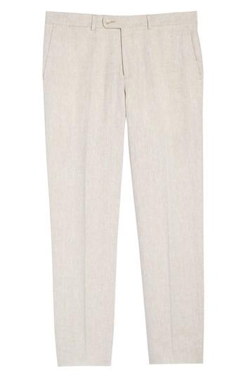 Men's Kroon Andrew Aim Flat Front Linen Trousers