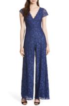 Women's Alice + Olivia Mariam Lace Jumpsuit - Blue