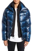 Men's The Very Warm Logan Water Repellent Down & Feather Fill Puffer Jacket - Blue