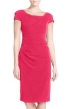 Women's Adrianna Papell Ruched Matte Stretch Crepe Sheath Dress