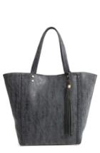Emperia Penny Faux Leather Tote - Black