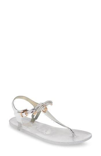 Women's Kate Spade New York Fanley Thong Sandal M - Metallic
