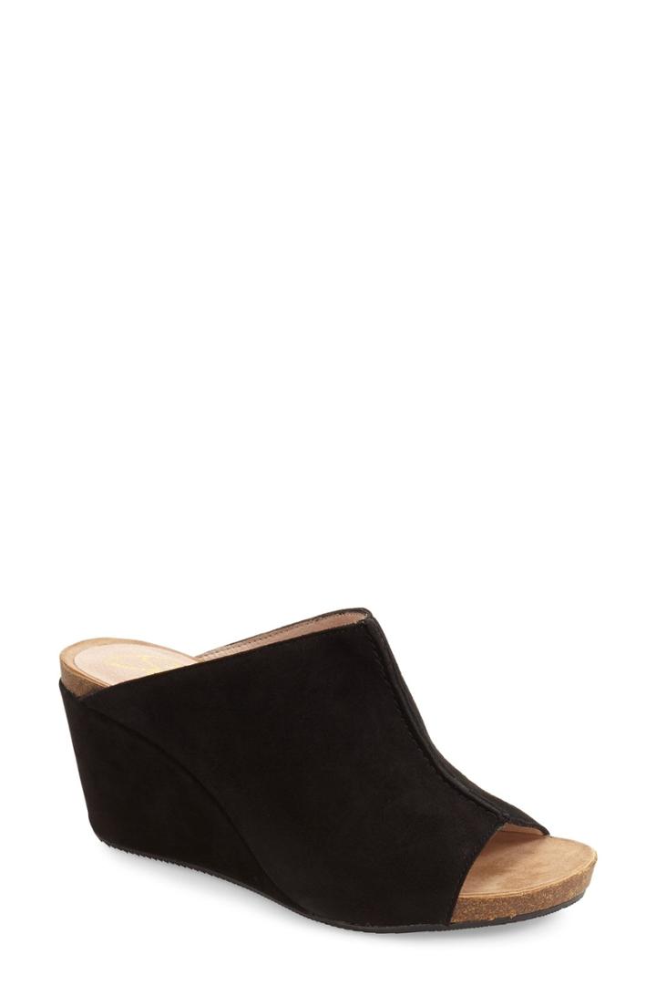 Women's Sudini 'bailey' Suede Wedge .5 M - Black