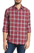 Men's Grayers Winslow Slub Plaid Twill Sport Shirt - Red