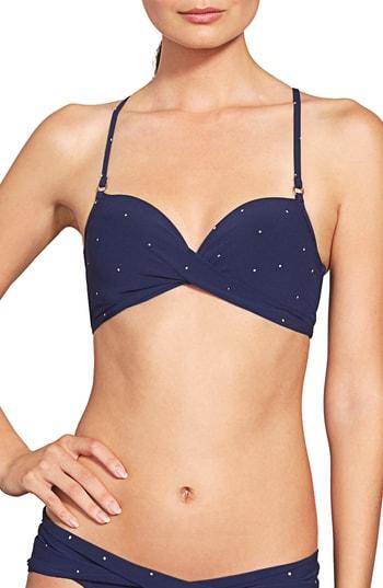 Women's Robin Piccone Jennie Twist Bikini Top - Blue