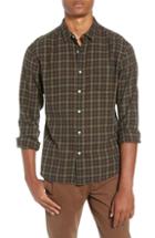 Men's Life/after/denim Sherbrooke Slim Fit Plaid Shirt, Size - Brown