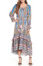 Women's Kas New York Ronda Paisley Print Maxi Dress - Blue/green