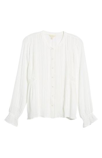 Women's Lucky Brand Lace Detail Top - White