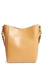 Frye Harness Leather Bucket Bag - Yellow