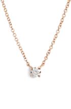 Women's Bony Levy Petite Liora Diamond Solitaire Pendant Necklace (nordstrom Exclusive)