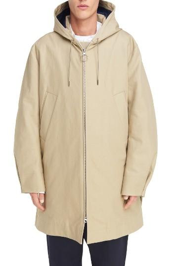 Men's Acne Studios Melt Long Hooded Zip Front Coat