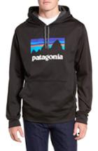 Men's Patagonia Shop Sticker Polycycle Hoodie - Black